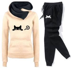 Survêtement décontracté pour femmes Mode Sportswear Automne Hiver Tenues Nouveau pour les femmes 2 pièces Ensembles Personnalisé Hoodies S-3XL - Product Image 6