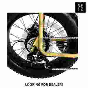 Fatbike Fat tire ebike Unimoke SW unimoke color amarillo de Urban Drivestyle transporte diario chormoly marco Bicicleta Motorizada - Product Image 5