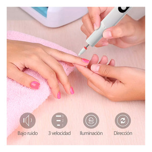 Perceuse à ongles portable rechargeable, polisseuse pour les mains et les pieds - Couleurs assorties - Product Image 4
