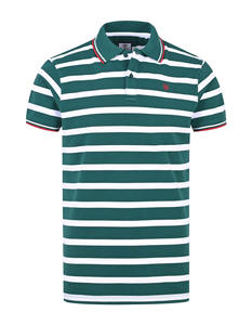 Polo de algodón con diseño de rayas en el pecho personalizado de nuevo diseño, polos de Color sólido para hombre - Product Image 3