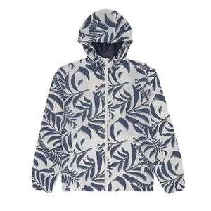 Veste coupe-vent en toile imperméable pour homme, style tendance 2025, grande taille, col montant, design décontracté, vente en gros personnalisée - Product Image 2