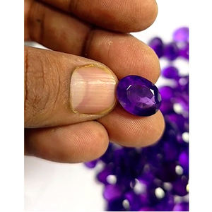 64ชิ้นอเมทิสต์สีม่วงธรรมชาติ12มม. ถึง16มม. พลอยรูปไข่600 CTS ชุด iroc ขายคุณภาพสูง katela อัญมณีหลวมตัด $เรา168 - Product Image 3