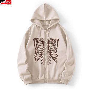 Tissu disponible vente directe d'usine bouffée impression sweats à capuche nouveauté vêtements de plein air couleur unie bouffée impression sweats à capuche pour hommes - Product Image 1