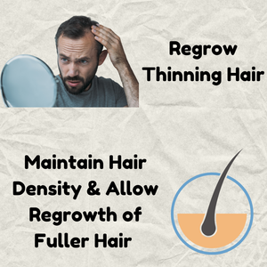 Dermatólogo-Formulado Hombres Crecimiento del cabello Impulsar el crecimiento del Berro Botella Producto de cuidado personal para adelgazar el cabello - Product Image 3