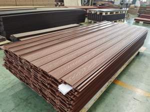 Revêtement composite creux en WPC imperméable pour extérieur, panneau de sol en bois-plastique gaufré 3D - Product Image 3