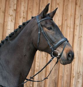 Brida de caballo occidental personalizable con filete Headstall circunferencia de cuerda de plomo para montar carreras Material de cuero Logo incluido - Product Image 4