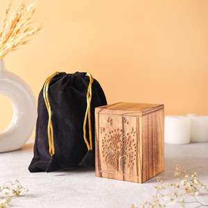 Urnes de crémation en bois de forme personnalisée de conception imprimée au laser de qualité de luxe pour les cendres humaines de l'exportateur et du fournisseur indiens - Product Image 4