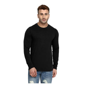 T-shirts pour hommes de la meilleure qualité, manches longues, 100% coton, écologiques, respirants, séchage rapide, design confortable, motif uni, tendance - Product Image 1