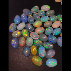 274 pièces d'opale éthiopienne naturelle 9x7 10x8 13x9 16x12 20x15mm ovale 8 9 10 11mm cabine ronde 540 Cts Lot Iroc ventes de pierres précieuses US $1050 - Product Image 6