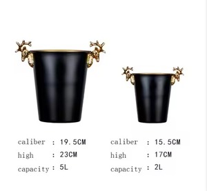 ถังน้ำแข็งโลหะขนาดใหญ่สำหรับดื่มไวน์คูลเลอร์แชมเปญเหมาะสำหรับบาร์ร้านอาหารงานแต่งงานหรืองานเลี้ยงกลางแจ้ง - Product Image 3