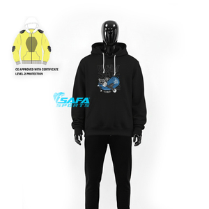 Sudadera con Capucha de Motociclista de Alta Calidad con Kevlar y Hilos Reforzados, Sudadera Personalizada para Motociclistas - Product Image 4