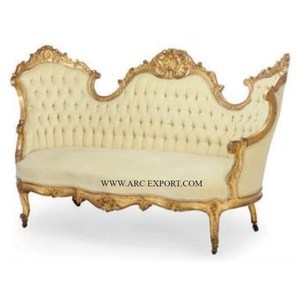 <strong>Red</strong> and Gold <strong>Color</strong> New Arrival Wedding Sofa Set of 2 Latest Designing Classic Handmade Wedding Decoration Sofa Set Top Selling - Product Image 2