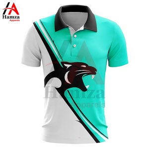 Polo tissu couleur et taille sublimation chemise dernière conception imprimé léopard pour hommes personnalisé polos à manches courtes - Product Image 3