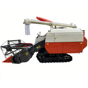 Nouvelle Moissonneuse-batteuse industrielle sur chenilles 1 rang pour riz et blé, machine de récolte de céréales motorisée, haute productivité, multifonctionnelle - Product Image 1