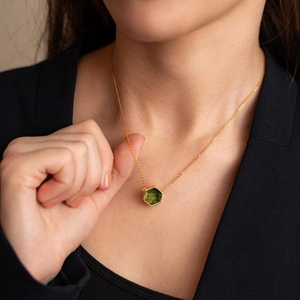 Genuino auténtico colgante de piedras preciosas de moldavita hermoso diseño hecho a mano 100% anillo de piedras preciosas naturales 925 moldavita de plata esterlina - Product Image 2