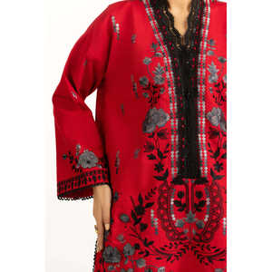 Conjunto de Traje Bordado Khaddar para Mujer IUSTKSD-1258, Colección de 3 Piezas - Product Image 6