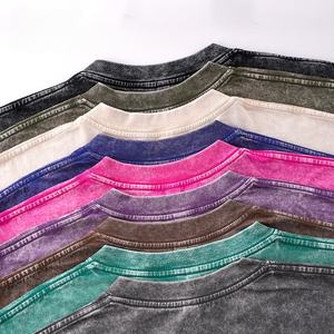 Camiseta Unisex Holgada de 270 GSM, Lavada con Ácido, Impresión DTG, Camiseta Extra Grande al por Mayor, 100% Algodón, Camiseta Vintage para Hombre - Product Image 3