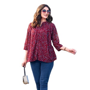 การเปิดตัวแคตตาล็อกใหม่พิมพ์ลายจอร์เจียหนักพร้อมเสื้อสไตล์ตะวันตกที่เป็นดาวสำหรับผู้หญิง - Product Image 3