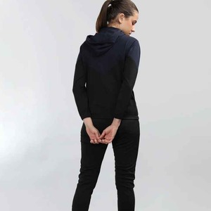 Service OEM – Ensemble de survêtement d'hiver pour femme, 100 % coton, imprimé, coupe-vent, respirant, en polaire, confortable, avec fermeture éclair double, haute qualité - Product Image 4