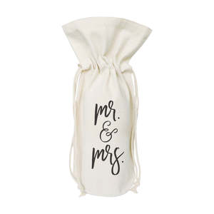 Mr. & Mrs. Canvas <b>Wine</b> <b>Bag</b> Elegant Gift <b>Bags</b> for <b>Wine</b> for Special Occasions - Product Image 1