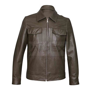 Latest Style Wholesale Windproof <b>Men</b> <b>Leather</b> <b>Jacket</b> Best Selling Waterproof <b>Leather</b> <b>Jacket</b> for <b>Men</b> - Product Image 6