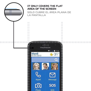 ฟิล์มกันรอยหน้าจอ ANTISHOCK สำหรับฟิล์มป้องกันโทรศัพท์มือถือทอมสัน เซเรีย 400 พรีเมียม - Product Image 4
