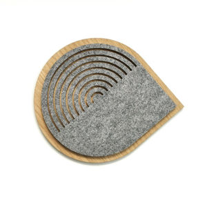 Fine Quality Custom Logo Drink Cup Coasters Non-slip Table <b>Placemat</b> Kitchen Accessories <b>Square</b> Mat (Set of 2) for Home Hotel - Product Image 3