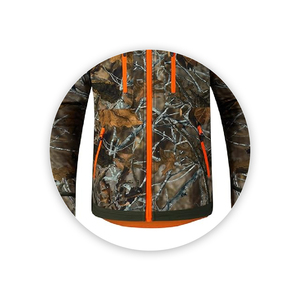 Veste de chasse d'hiver unisexe grande taille en softshell uni respirante, évacuant l'humidité, légère, protection thermique intégrale - Product Image 5