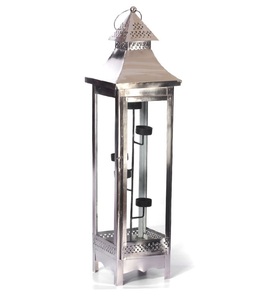 Porte-bougie artisanal de designer à succès, en acier inoxydable et lanterne en métal fantaisie pour la maison, nouveauté en verre - Product Image 2