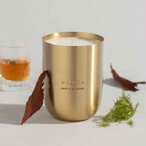 Pot à bougie en laiton de qualité supérieure, finition brossée, écologique, résistant à la chaleur, options personnalisées pour Noël, Pâques - Product Image 2