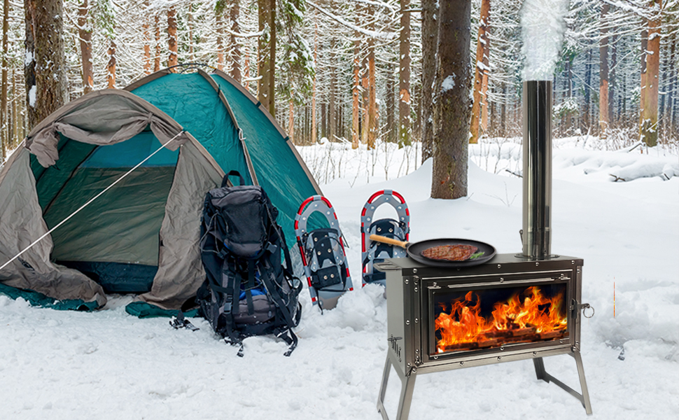 Passe-paroi Pour Poêle De Tente - Hot Jack - Tuyau 30.5x21cm - Alliage Alu - Camping Hiver