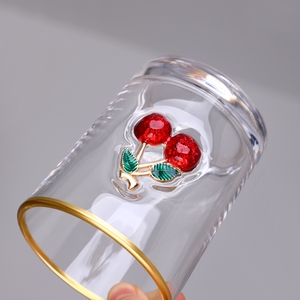 Sẵn Sàng Để Tàu Giáng Sinh Trái Cây Lớn 3D Men Đính Motif Vàng Rim Highball Mát Đôi Cũ Fashioned Đá Cốc Thủy Tinh - Product Image 2