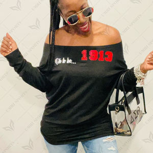 Sudadera de mujer con dobladillo costilla de cintura natural ecológica tejida con jersey de un hombro informal personalizado - Product Image 2