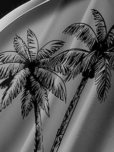 Camisa Casual Hawaiana Tropical de Verano con Estampado de Palmeras, Estilo Vacacional, Corte Ajustado para Hombre, Gran Venta - Product Image 5