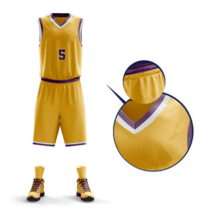 เสื้อบาสเก็ตบอลแบบมืออาชีพเสื้อทีมโพลีเอสเตอร์ระบายอากาศพิมพ์โลโก้ได้ตามต้องการ - Product Image 1