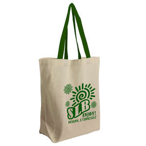 ถุงผ้าฝ้ายสำหรับใส่ของชำแบบรีไซเคิลได้ - Product Image 1