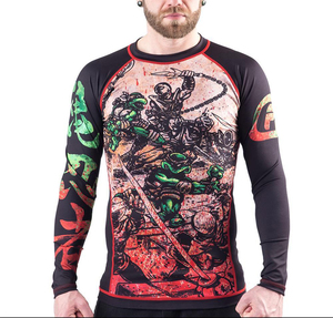 Custom 2026 Logo de alta calidad Jiu Jitsu Fitness Swim Rashguard Impreso de manga larga MMA Hombres BJJ Rash Guard - Product Image 5
