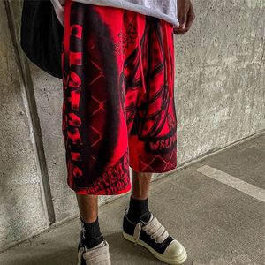 Short en coton surdimensionné délavé à l'acide pour hommes personnalisé 100% lourd avec impression DTG à motif solide et décontracté - Product Image 3