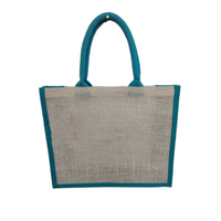 Groothandel Eco-Gelamineerde Jute Tas Custom Logo Outdoor Gebruik Linnen Strand Hessian Herbruikbare Draagtassen Voor Strand Of Winkelen