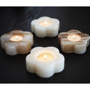 Elegant Stone <b>Candle</b> <b>Holder</b> for Home Decor Natural <b>Marble</b> <b>Candle</b> Stand for Living Room & Bedroom Lighting Unique Handmade Stone - Product Image 3