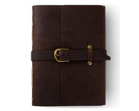 Ceinture de journal en cuir d'aspect premium fermeture à sangle en cuir avec papier kraft relié dessin journal de voyage pour prendre des notes journal