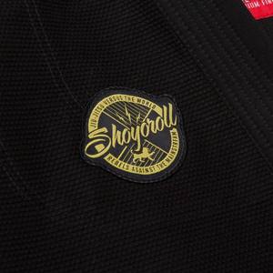 Uniforme de BJJ Retro Competitor RVCA Batch 136, Corte Shoyoroll, Negro con Combinación Roja - Product Image 3