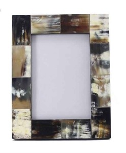 Marco de fotos de cuerno quemado a la moda de alta calidad, diseño Rectangular de tendencia con estilo Animal pulido - Product Image 4