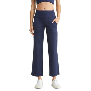 Pantalons de yoga personnalisés à teinture tie-dye, respirants, doux, évacuant l'humidité, anti-transpiration, avec poche arrière pour les clés, taille haute, leggings évasés pour femmes, XS - Product Image 6