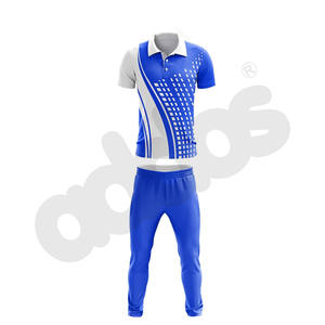 Uniforme de cricket de couleur bleu et blanc de haute qualité fabricant nouveauté ensemble d'uniformes d'équipe de cricket à séchage rapide - Product Image 2