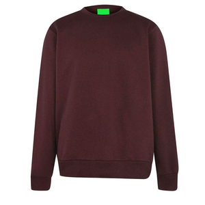 Sudadera con Capucha Extra Grande de Color Sólido y Corte Ajustado para Hombre, Servicio OEM Personalizado, Logotipo Personalizado, Sudadera con Cuello Redondo para Hombre en Venta - Product Image 1