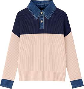 2025 garçons sweat à manches longues avec col rond et pantalon à taille élastique lavage enzymatique Style Y2K avec style tissu denim - Product Image 4