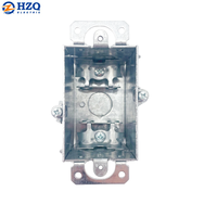 Boîtes de commutation groupables 3 "* 2" -- Boîte de conduit de boîte de sortie métallique profonde de 2 à 1/2 "pour dispositifs duplex en acier galvanisé