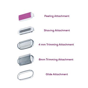 Rasoir électrique humide/sec à double lame, 4 accessoires, tête de rasage mobile, fonction de coupe, grille de rasage anti-irritation cutanée - Product Image 6