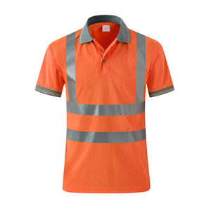 Vert Orange Casual Jersey 100% Coton Gilet de Sécurité Solide Haute Qualité Réfléchissant À Séchage Rapide Hommes Vêtements De Travail T-Shirt Impression Personnalisée - Product Image 1